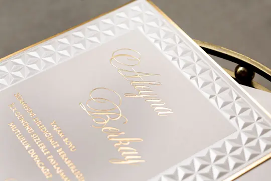 بطاقة زفاف Wedding 8411 – صورة 3