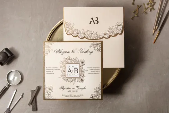 بطاقة زفاف Wedding 8413 – صورة 1