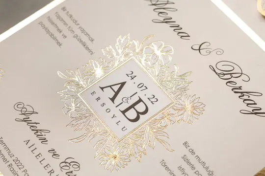 Wedding 8413 düğün davetiyesi modeli – görsel 2