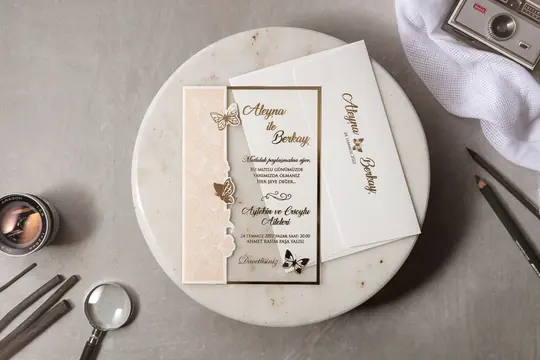 بطاقة زفاف Wedding 8414 – صورة 2
