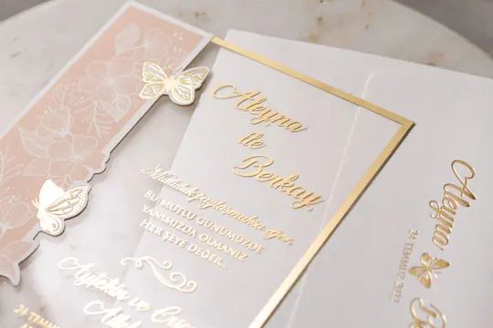 بطاقة زفاف Wedding 8414 – صورة 3