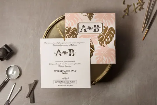 بطاقة زفاف Wedding 8418 – صورة 2