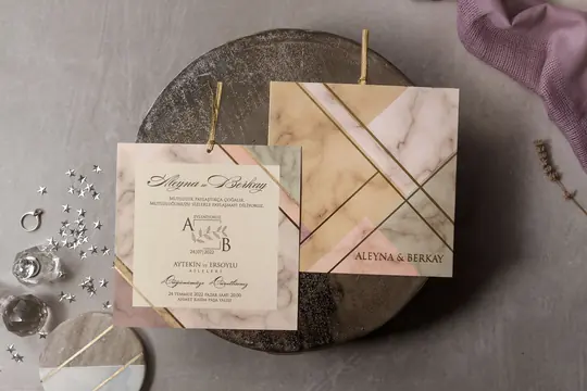 بطاقة زفاف Wedding 8421 – صورة 2