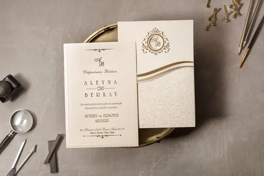 بطاقة زفاف Wedding 8423 – صورة 2