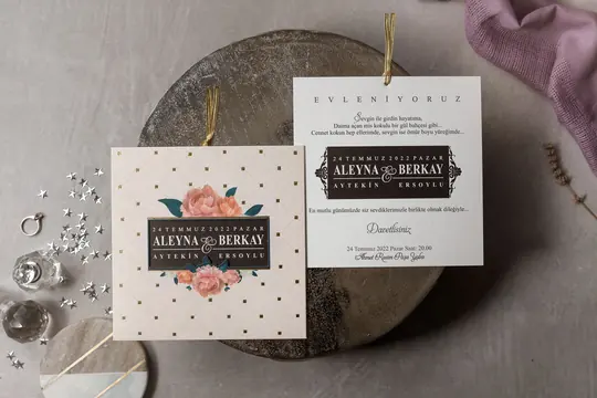 Wedding 8424 düğün davetiyesi modeli – görsel 2