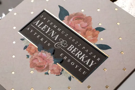 Wedding 8424 düğün davetiyesi modeli – görsel 3