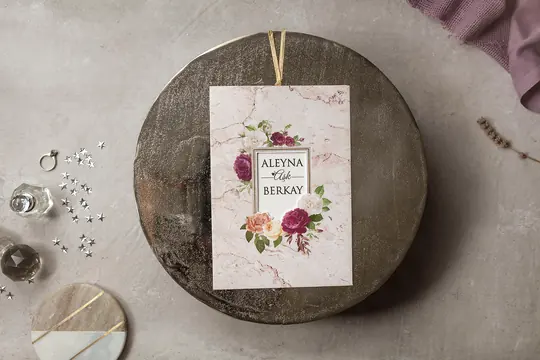 بطاقة زفاف Wedding 8430 – صورة 1