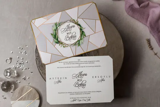 بطاقة زفاف Wedding 8432 – صورة 2