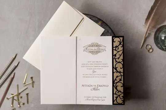 بطاقة زفاف Wedding 8435 – صورة 3