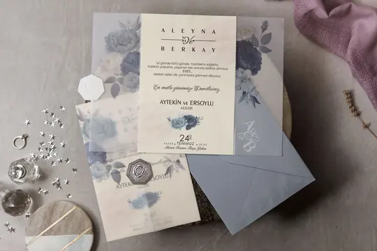 بطاقة زفاف Wedding 8438 – صورة 2