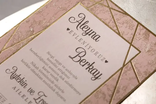 بطاقة زفاف Wedding 8441 – صورة 2
