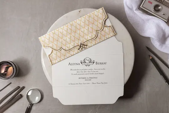 بطاقة زفاف Wedding 8449 – صورة 2