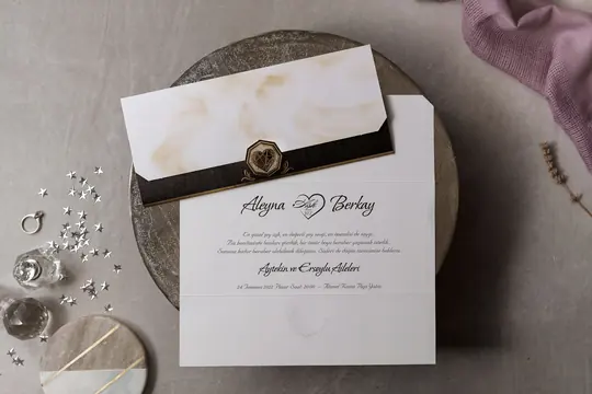 بطاقة زفاف Wedding 8451 – صورة 2