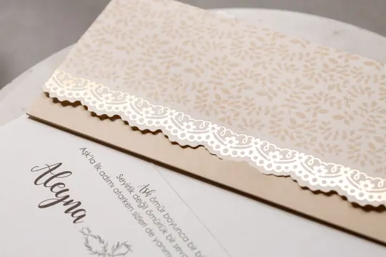 بطاقة زفاف Wedding 8454 – صورة 3