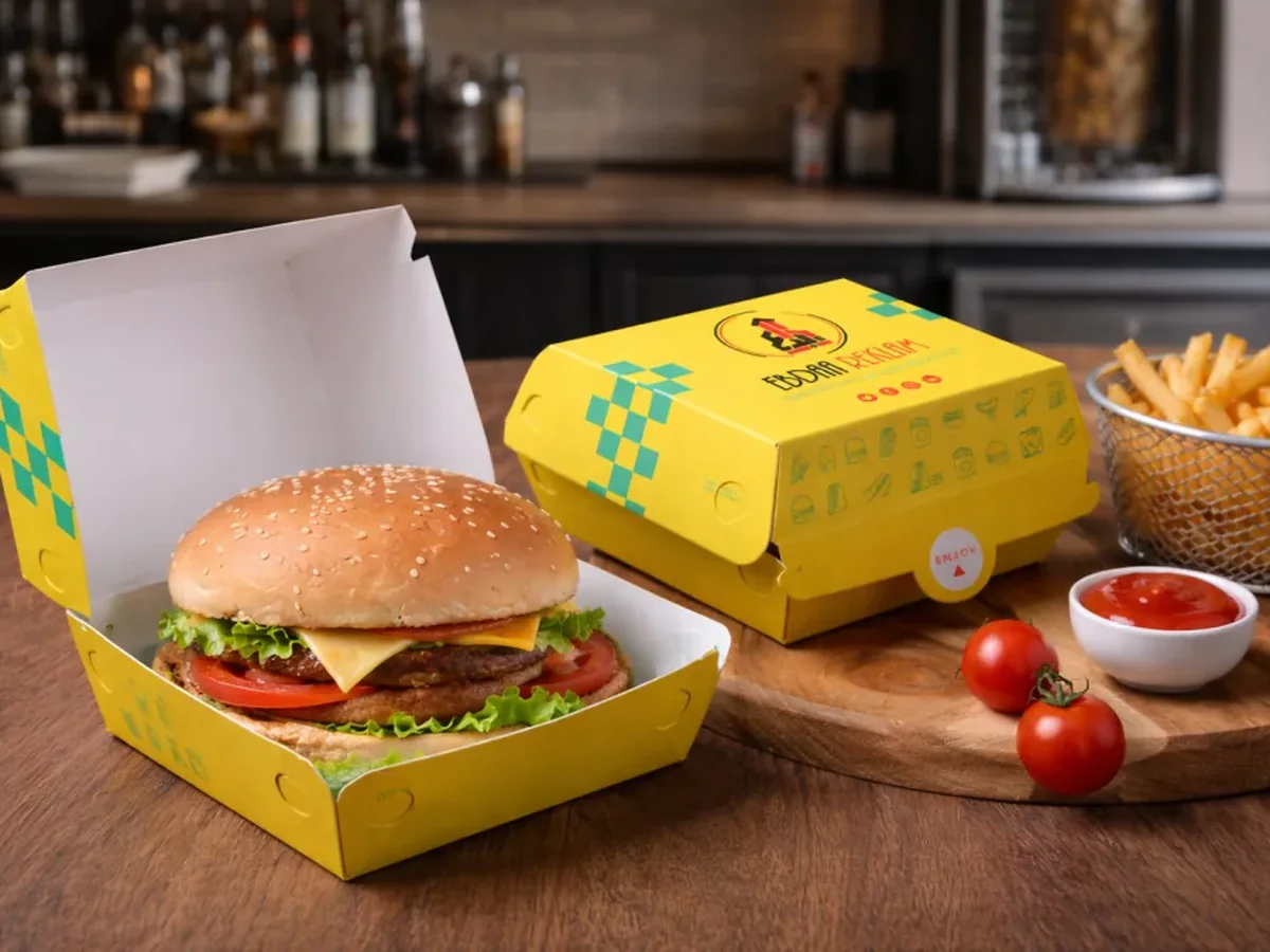 Baskılı Hamburger Kutusu BOX04