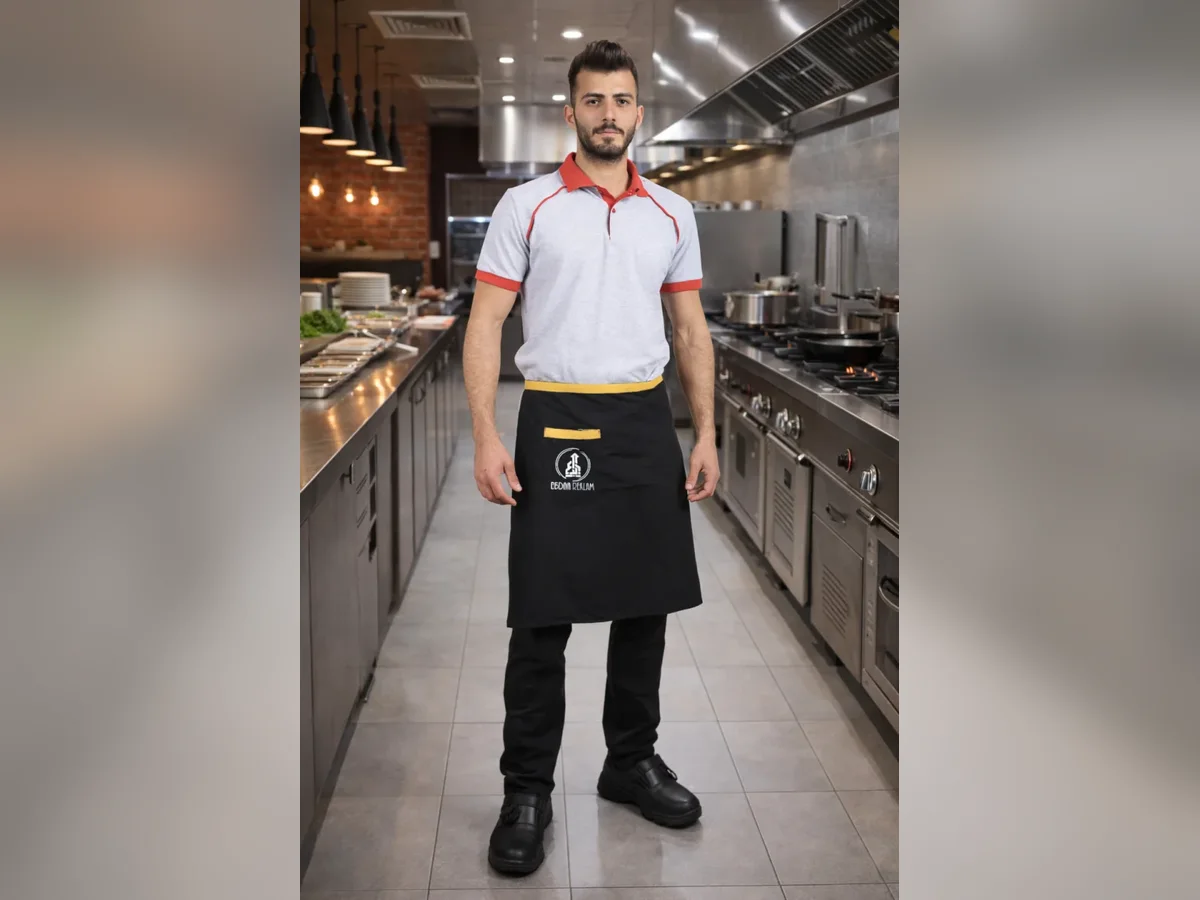 Kısa Şef Önlüğü (Profesyonel Mutfak Önlüğü) GYM11